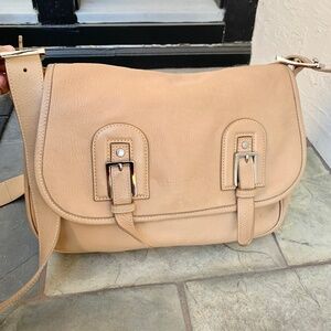 Longchamp Leather Messenger Crossbody Purse